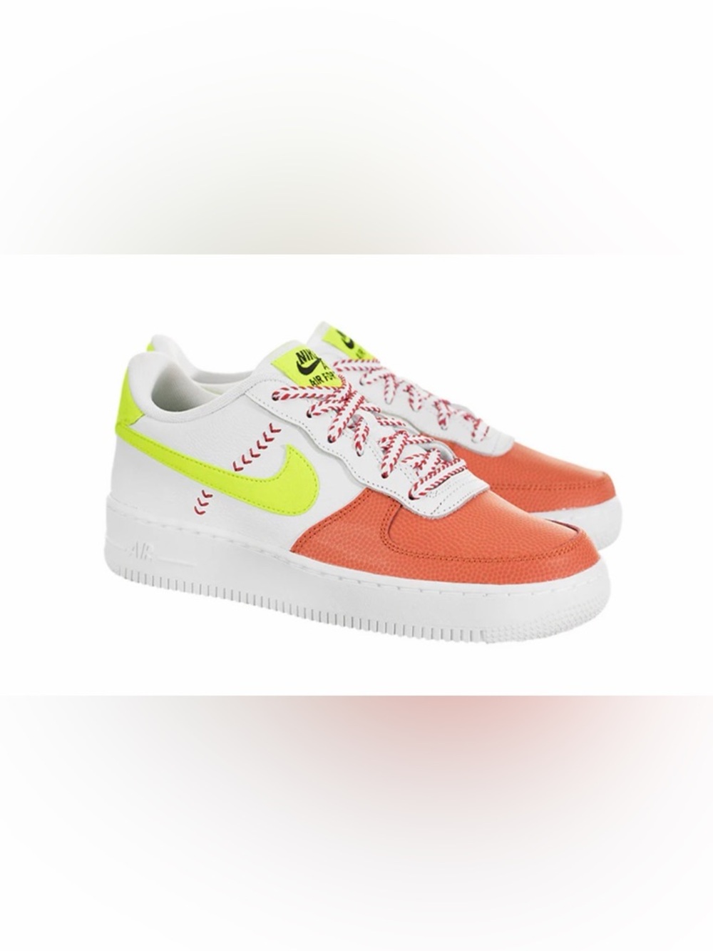 Nike Air Force 1 Low LV8 SPRB 'White Volt Orange Sz 13C unisex